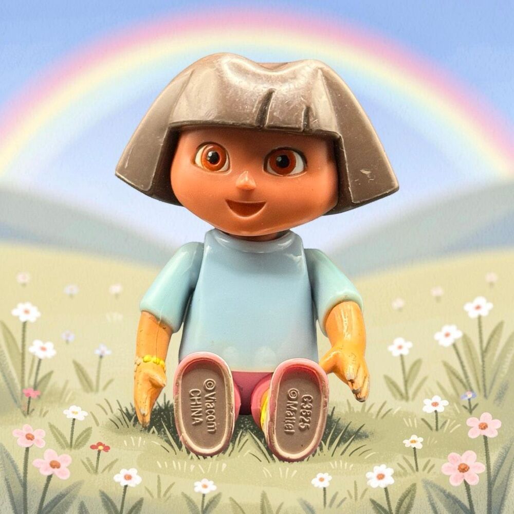 Vintage Viacom Dora The Explorer Dollhouse DORA Figure 3” A65